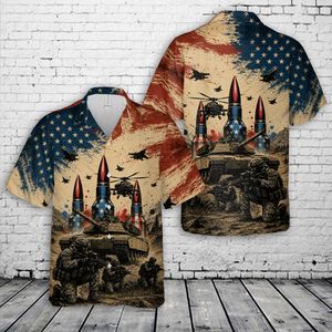 Patriotic Military Hawaiian Shirt NLSI2305PK01
