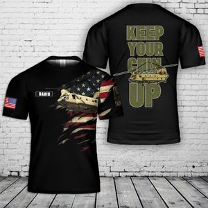 Custom Name Chinook Helicopter 3D T-Shirt NLSI2105PK05