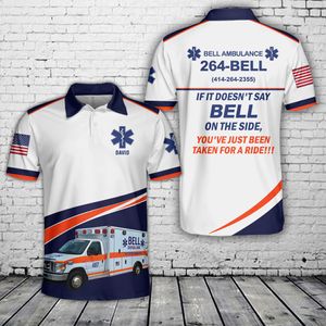 Custom Name Bell Ambulance, Milwaukee, Wisconsin Polo Shirt NLSI2305PK05