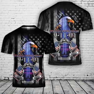 Police We Will Never Forget 9/11 3D T-Shirt NLSI2605PK08