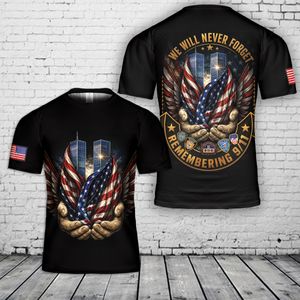 We Will Never Forget Remembering 9 11 Firefighter 3D T-Shirt NLSI2605PK09