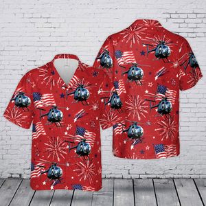 US Army MH-6 Little Bird 4th July 250th Anniversary 1776-2026 Hawaiian Shirt TT2605PK07