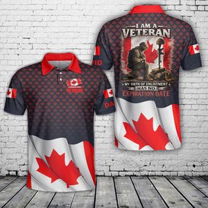 Custom Name Canadian Veteran Polo Shirt NLSI2705PK02