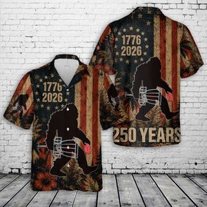 Bigfoot Sasquatch Disc Golf, 4th Of July Hawaiian Shirt NLSI2805PK04