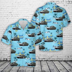 Swedish Army Stridsfordon 90 CV9040A Hawaiian Shirt NLSI2705PK01