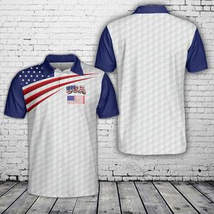250 Years American Flag Golf Polo Shirt NLSI2805PK02
