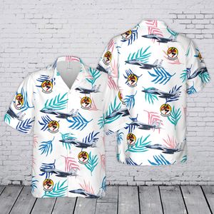 US Air Force 1st Fighter Squadron F-15 Eagle Hawaiian Shirt TT0206PK15