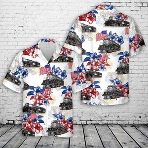 Union Pacific Steam Locomotive 4014 BIG BOY, 4th Of July Hawaiian Shirt NLSI0406PK05