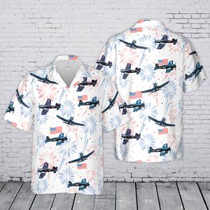 Vought F4U Corsair 4th July 250th Anniversary 1776-2026 Hawaiian Shirt TT0506PK07