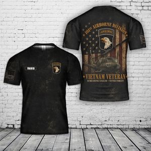 Custom name 101st Airborne Division Vietnam Veteran Shirt UH-1 Huey 3D T-Shirt NLSI0206PK08