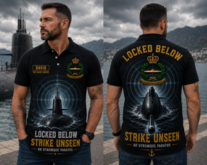 Spanish Navy Submarine Force Locked Below Strike Unseen Polo Shirt TT0806PK05