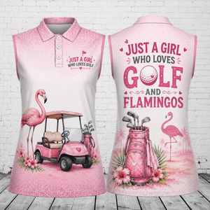 Fairway Queen Born To Golf Forced To Work Women's Sleeveless Athleisure Polo Shirt TT0906PK01