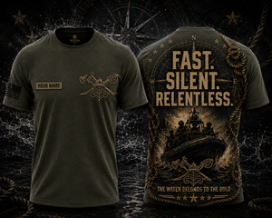 Personalized Fast Silent Relentless 3D T-Shirt | Custom Tactical River Warrior Shirt TT1206PK05