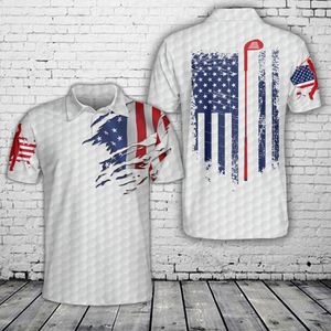 American Flag Golf Polo Shirt NLSI1106PK06