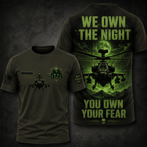 We Own The Night Apache Military 3D T-Shirt TT1406PK04