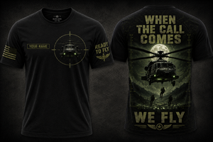 When The Call Comes UH-60 Black Hawk 3D T-Shirt TT1406PK07