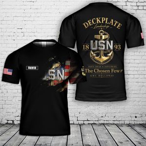 Custom name US Navy Chief 3D T-Shirt NLSI1506PK09