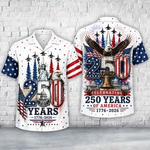 America 4th July 250th Anniversary 1776-2026 Hawaiian Shirt TT0506PK12