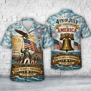 America 4th July 250th Anniversary 1776-2026 Hawaiian Shirt TT0506PK14