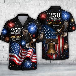 America 4th July 250th Anniversary 1776-2026 Hawaiian Shirt TT0506PK15
