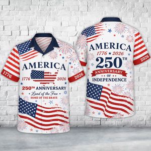 America 4th July 250th Anniversary 1776-2026 Hawaiian Shirt TT0506PK16