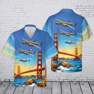 US Air Force B-25J Mitchell Bomber Hawaiian Shirt TT1706PK10