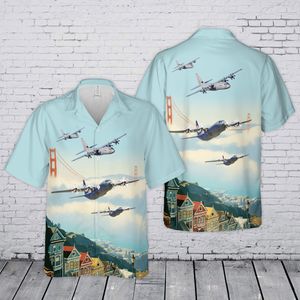 US Air Force Lockheed Martin C-130J Super Hercules Hawaiian Shirt TT1706PK09