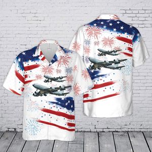 US Air Force Boeing KC-135 Stratotanker 4th July 250th Anniversary 1776-2026 Hawaiian Shirt TT1606PK09