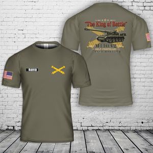 Custom Name Field Artillery "The King of Battle" M110A2 Howitzer 3D T-Shirt NLSI1906PK07