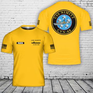 Custom Name US Navy USS Nimitz (CVN-68) 3D T-Shirt NLSI2506PK01