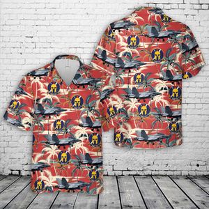 US Navy VAQ-131 EA-18G Growler Hawaiian Shirt NLSI2306PK01