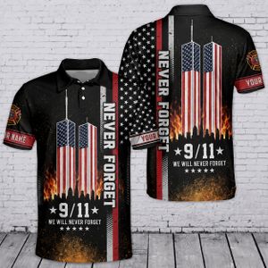 Custom Name 9/11 Days Firefighter All Gave Some, Some Gave 2026 Memorial Polo Shirt TT3006PK09