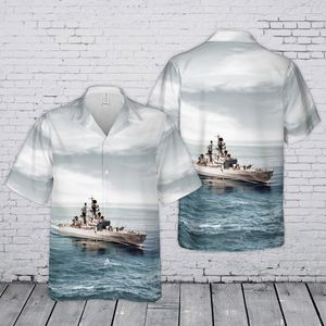 US Navy USS Dale (DLG-19 CG-19) Leahy-class cruiser Hawaiian Shirt TT0307PK07