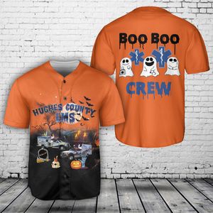 Hughes County EMS Halloween Baseball Jersey NLMP0307PK02
