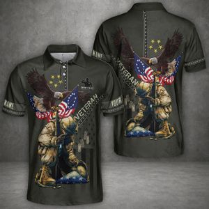 Custom Name US Military Veteran Polo Shirt TT0807PK15
