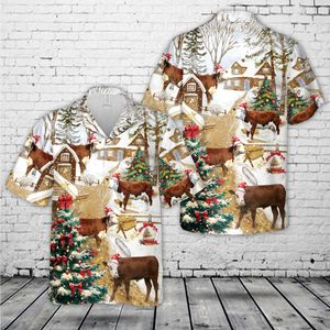 Hereford Calf Christmas Hawaiian Shirt NLMP0907PK02