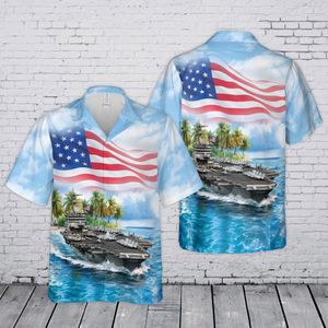 US Navy USS Enterprise (CVN-65) Hawaiian Shirt TT0907PK07