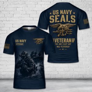 Custom Name US Navy Seals Veteran 3D T-Shirt TT1507PK10
