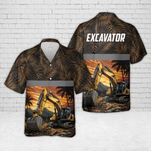 Excavator Operator Hawaiian Shirt TT1707PK08