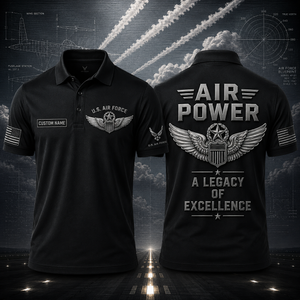 Air Power US Air Force Personalized Polo Shirt - A Legacy of Excellence TT3007PK08