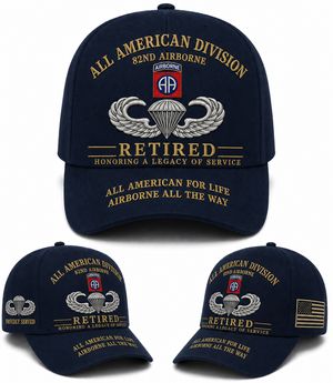82nd Airborne All American Division Retired Veteran Baseball Cap TT1208PK06
