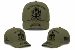 US Navy Retired Veteran Once Navy Always Navy Baseball Cap TT1208PK07
