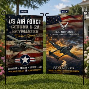 Veteran US Air Force Cessna O-2A Skymaster "Oscar Deuce" Garden Flag TT1108PK15