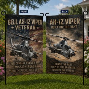 Veteran US Bell AH-1Z Viper Double Sided Garden Flag TT1108PK17