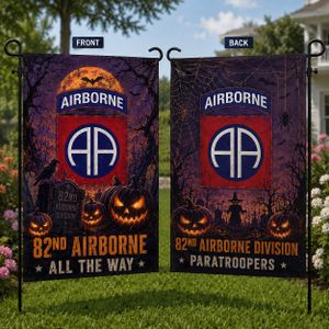 US Army Halloween 82nd Airborne Division Double Sided Garden Flag  TT1308PK01