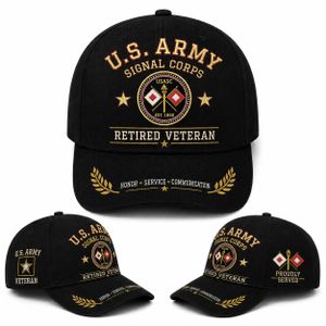 US Army Signal Corps Retired Veteran Baseball Cap TT1808PK03