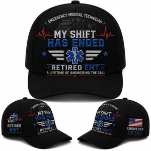 Retired EMT My Shift Has Ended Emergency Medical Technician Baseball Cap TT2108PK03