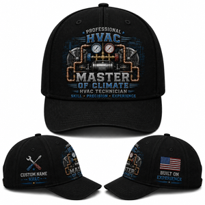 Custom Name Professional HVAC Master Of The Climate Baseball Cap TT2208PK02
