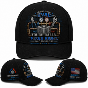 Custom Name Professional HVAC Tough Calls Fixed Right Baseball Cap TT2208PK04