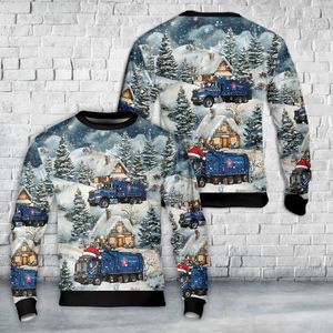 US Waste Collector Garbage Trucks 2 Christmas Sweater NLMP2808PK01